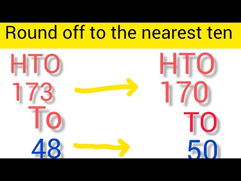 Maths (Round off to the nearest ten )#mathstricks#learningwithpunam