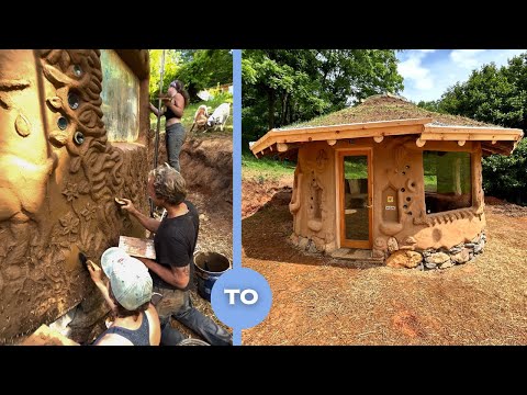 How To Make Clay Plaster | COB HOUSE Part 6