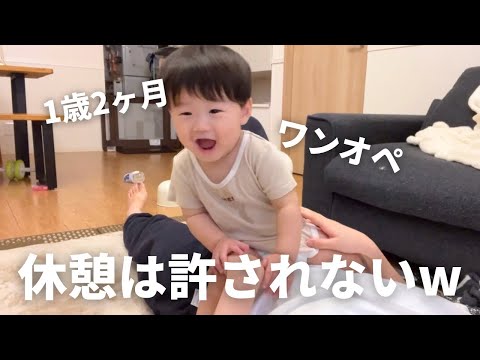 日中は休ませてはもらえない…！アラサー母と息子の平日に密着【1歳2ヶ月】【ワンオペ育児】