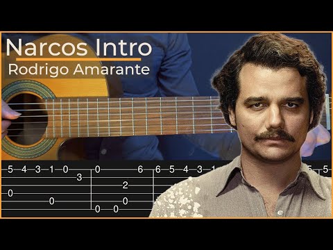 Narcos Intro - Rodrigo Amarante (Simple Guitar Tab)