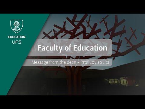 Message from the Faculty of Education Dean - Professor Loyiso Jita