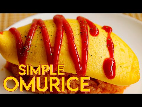 Simple Omurice Recipe - Japanese Rice Omelette