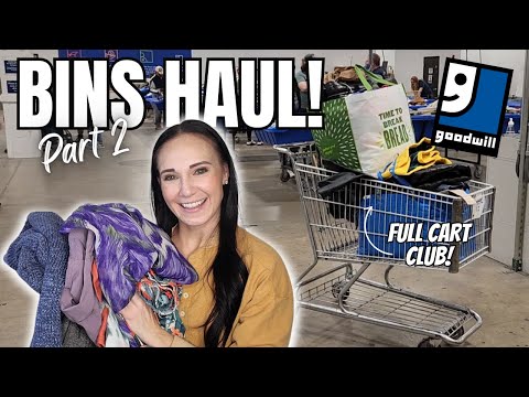 HUGE Goodwill Bins Haul! Best Brands to Resell Online on Poshmark & eBay #thrifting #reselling