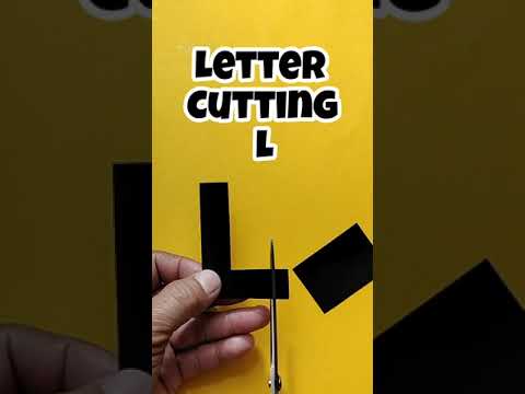 letter cutting L