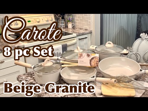 Carote 8 Piece Nonstick Cookware Set Review ~ Kitchen Pots & Pans Set 2024