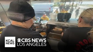 "Gordo Hibachi" food truck helping feed LA fires first responders