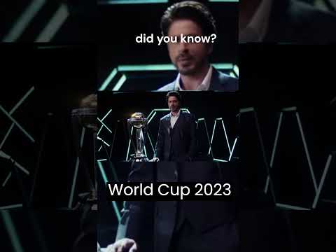 "King Khan to Lead: Shah Rukh Khan Named Brand Ambassador for ICC World Cup 2023 in India"