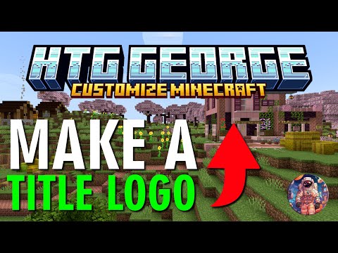 How to Create Your OWN CUSTOM TITLE LOGO! Easy BLOCK BENCH Tutorial