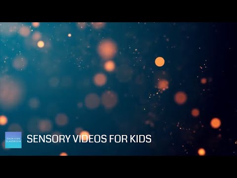 Relaxing Music For Elementary Classroom - Bouncing Lights - Sensory videos for kids, calming music