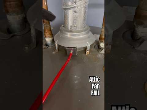 Attic Fan Fail for SPILLAGE: when combustion gases exhaust INSIDE the home & not thru the chimney