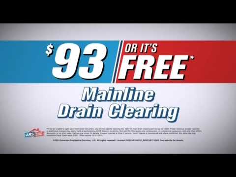 ARS Rescue Rooter 93 Or It's Free Mainline Drain Clearing Special