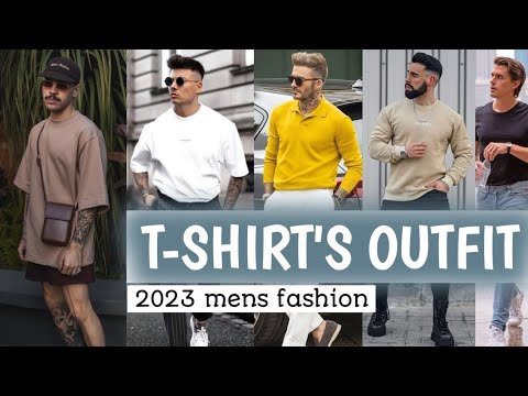 T-SHIRTS OUTFIT Ideas for Men's _ 2023 | mens fashion