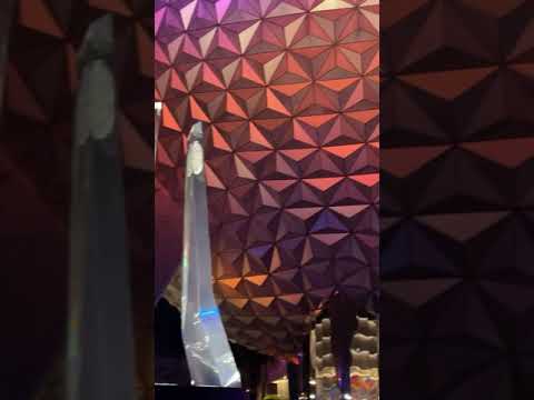 New Epcot Entrance at Night at Walt Disney World