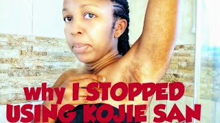 why I STOPPED USING KOJIE SAN | KOJIC ACID SOAP | SKIN LIGHTENING SOAP | CAKE SOAP | Sacha Bloom