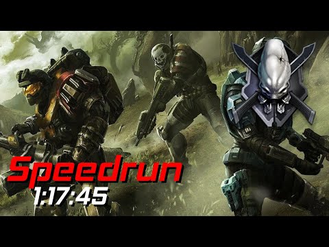 Halo Reach 2 Player Legendary Speedrun in 1:17:45