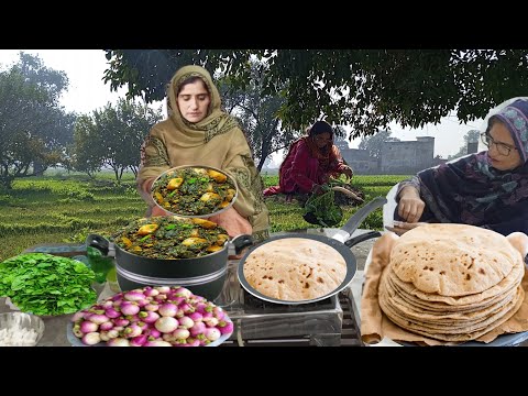 Village Life | Morning to Evening Routine withe Special Palak Shaljam Recipe | Irma's Pakistani vlog