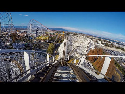 White Cyclone POV (ホワイトサイクロン) - Nagashima Spa Land (ナガシマスパーランド), Japan - 4K Point of View