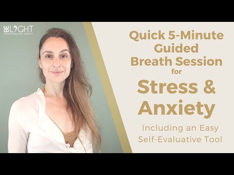 Quick 5-Minute Guided Breathing Exercise to Help Reduce Stress & Anxiety (Before & After Evaluation)