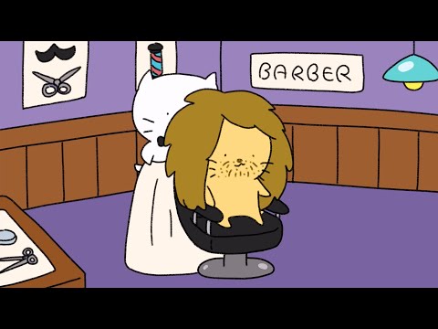 Cat's Barber Shop (ASMR Animation)