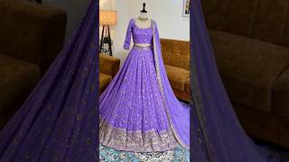 Bright settle color Beautiful wedding lengha ideas 💚💚#shortvideo #viralvideo  #lengha_collaction