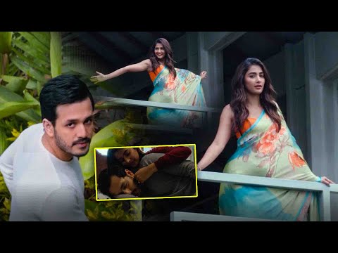 Akhil Akkineni & Pooja Hegde Telugu Blockbuster Movie Ultimate Love Scene || Kotha Cinema