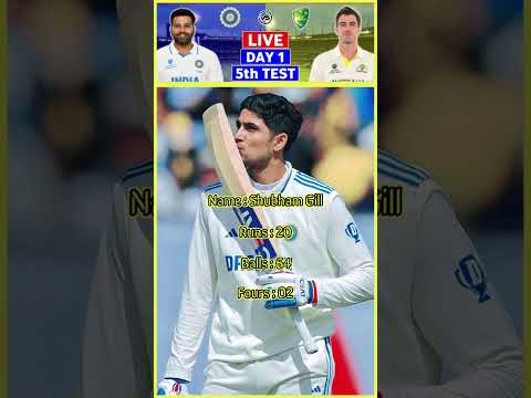 Shubhman gill | 5th Test vs Australia #trendingshorts #cricket