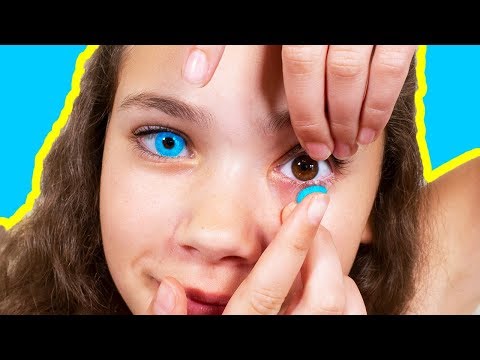 Sierra's First Time Trying Color Contacts!