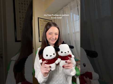 FREE Pochacco Crochet Pattern #amigurumi #crochet #crochetpatterns