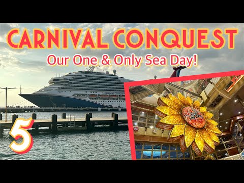 Carnival Conquest: Our one and only day at sea! | PART 5, November 2023