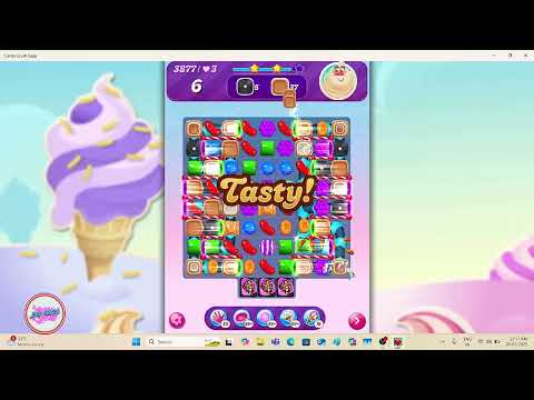 Candy Crush Saga Level 3877 NO BOOSTER