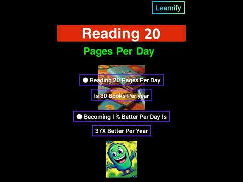 Reading 20 Pages Per Day - Small Habits Are Underistimated #strangefacts