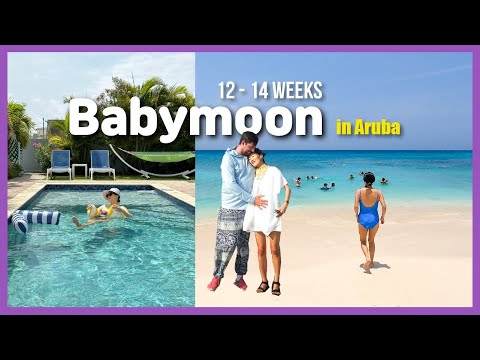 14 Weeks Pregnant l Babymoon in Aruba 2024 l Pregnancy Cravings l First trimester NT scan