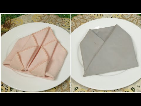 2 DESIGN NAPKIN FOLDING