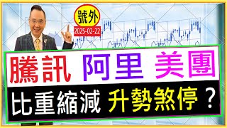 騰訊 阿里 美團   比重縮減 升勢煞停？/  號外：2025-02-22