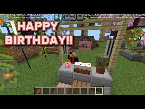 MY BIRTHDAY IN MINECRAFT 😁