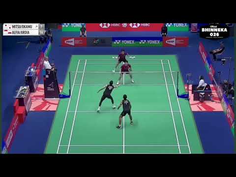 Fajar Alfian/Rian Ardianto (INA) Vs Mitsuhashi/Hiroki Okamura (Jepang) | Adu Kecepatan Smash