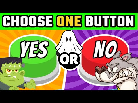 Choose One Button | Yes Or No Challenge | Halloween Kids Brain Break