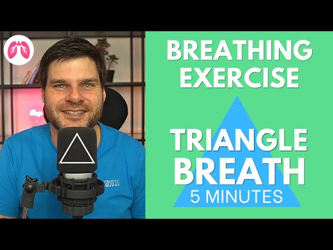 Triangle Guided Breathing Exercise to help with Stress & Panic | TAKE A DEEP BREATH