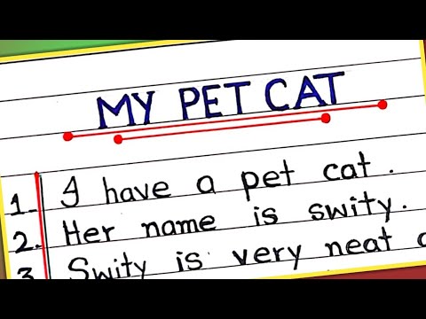 10 Lines essay on My pet cat || My pet cat essay in English