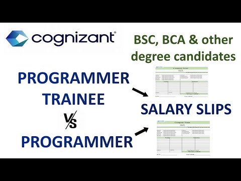 Cognizant Programmer IN-HAND Salary| Cognizant Programmer Trainee IN-HAND Salary|  PT VS PROGRAMMER