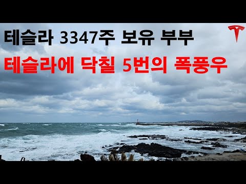 테슬라에 닥칠 5번의 폭풍우!!!