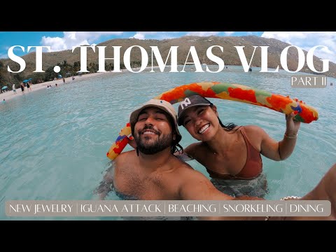 US Virgin Islands: St Thomas VLOG | New Jewelry, Iguana Attack, Snorkeling, Beach Hopping 🏝