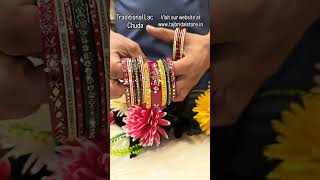 karwachauth Rajasthani traditional Lac bangles #trending #bridalbangles #chuda #ytshorts # #wedding