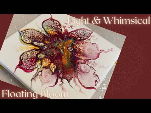 #217 Light & Whimsical Floating Bloom | Acrylic Pour Painting | Abstract | Fluid Painting