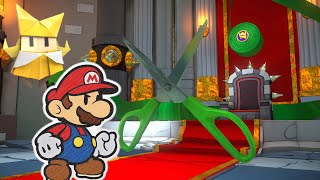 Bowser's Castle + Scissors Boss Fight!! Paper Mario: The Origami King (100% Playthrough!!)