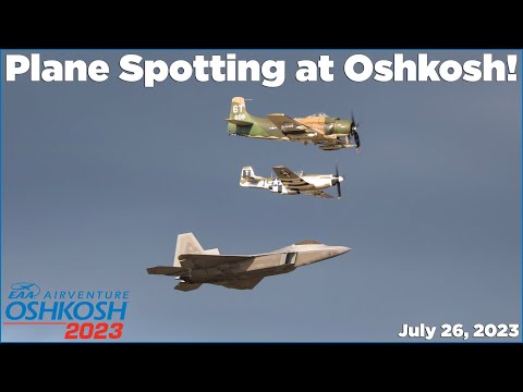 *RARE PLANES* Plane Spotting @ Oshkosh EAA AirVenture 2023!