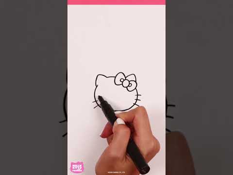 Draw #hellokitty and Joey ✏️ #shorts #howtodraw