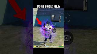 Sasuke Bundle Ability Test 🔥 Sasuke Bundle in Free Fire #srikantaff