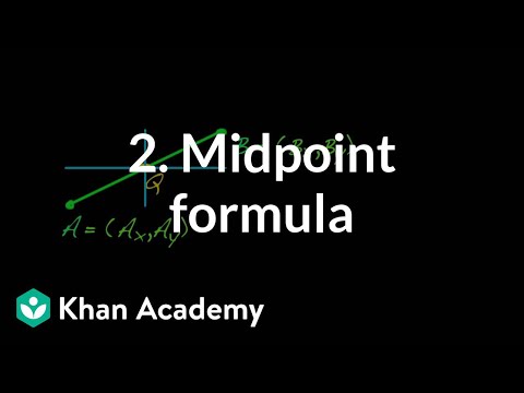 2. Midpoint formula | Environment modeling | Computer animation | Khan Academy