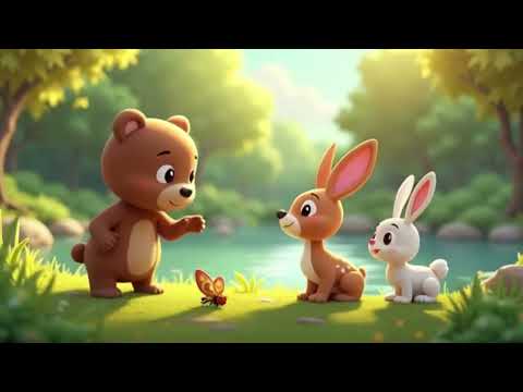 The little Bear and his friend|kids cartoon|jungle cartoon